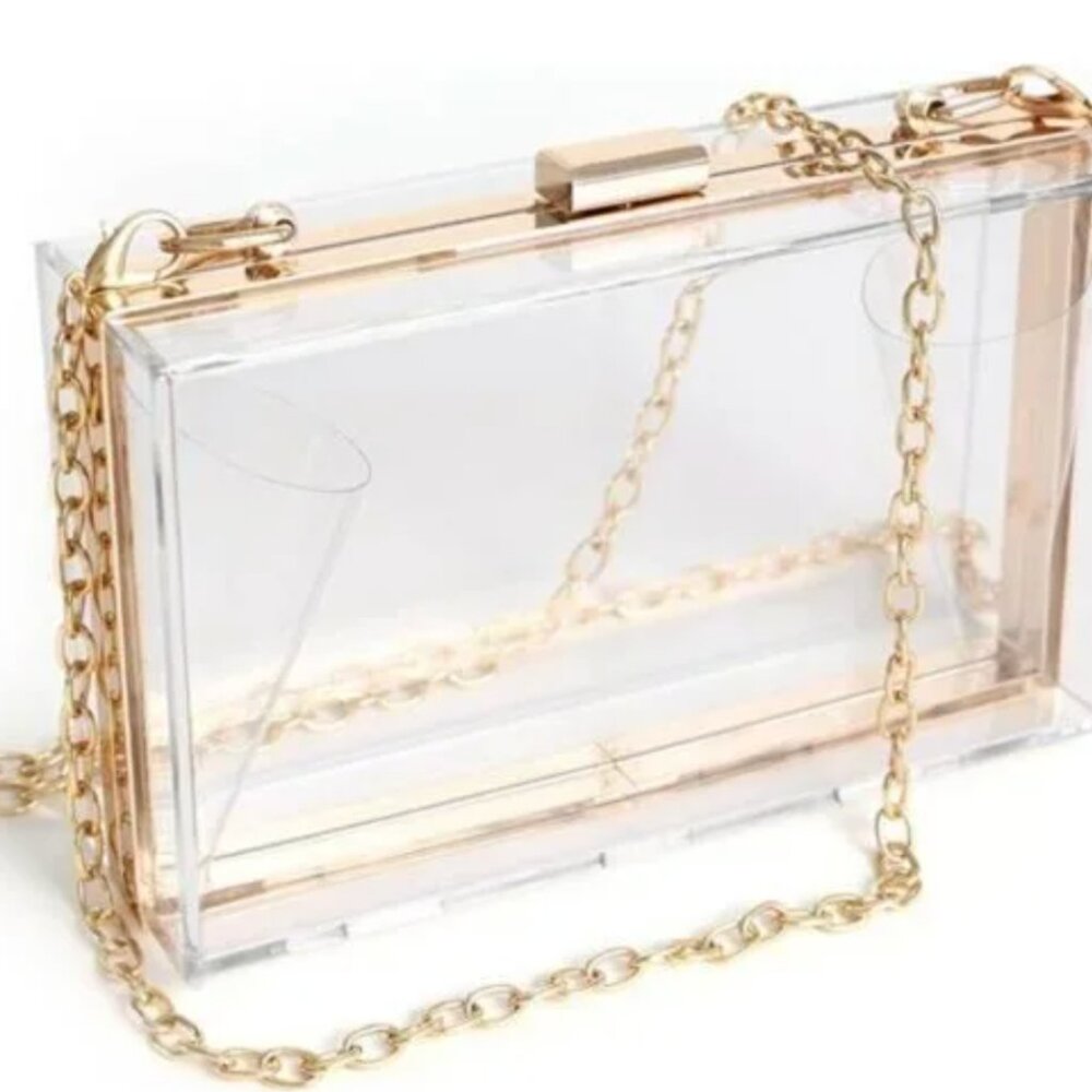 Clear Acrylic Crossbody Handbag - New in original packaging